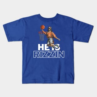 HE IS RIZZIN HIGHER Kids T-Shirt